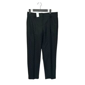 Ann Taylor The Ankle Polka Dot Pants NWT Women's Sz 2P Black Shimmer Glam Smart